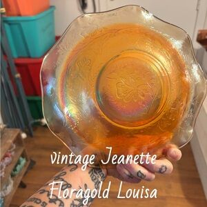 Jeanette Floragold Louisa Iridescent Bowl